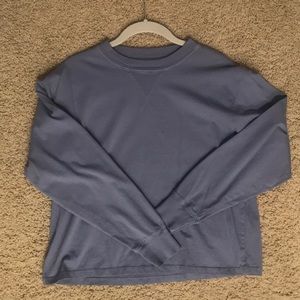 Blue long sleeve brandy top
